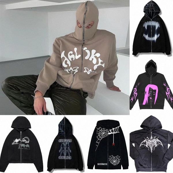 

mens womens hoodies sweatshirts cardigan outwear street skull rhinestone zipper hooded jacket s-2xl f252#, Black