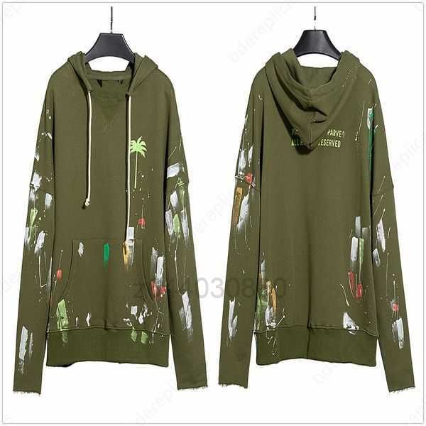 

mens hoodie designer hoodies street hip hop alphabet sweatshirts splash ink women hoodys trend plus size sweaters oversized hoody graphic te, Black