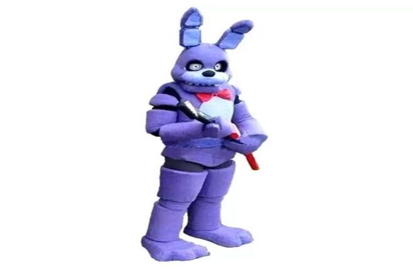 

five nights at freddy fnaf toy creepy purple bunny mascot costume suit halloween christmas birthday outfit size halloween5604128, Red;yellow