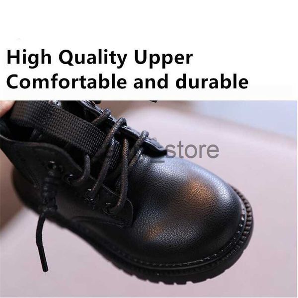 

boots kids leather chelsea boots waterproof children sneakers beige toddler snow boots girl winter shoe boy x0821, Black;grey