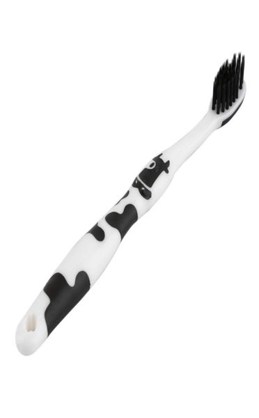 

kids baby toddler toothbrush cute cow bamboo charcoal soft toothbrush oral dental care3840790