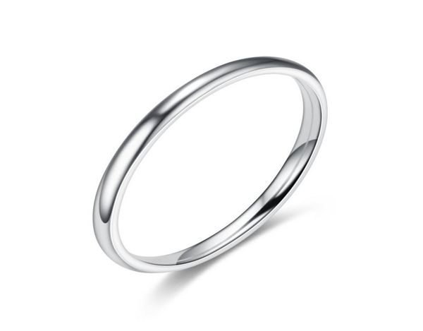 

simple thin stainless steel glaze band ring gold rainbow tail rings fashion jewelry for women will andy sandy4440793, Silver