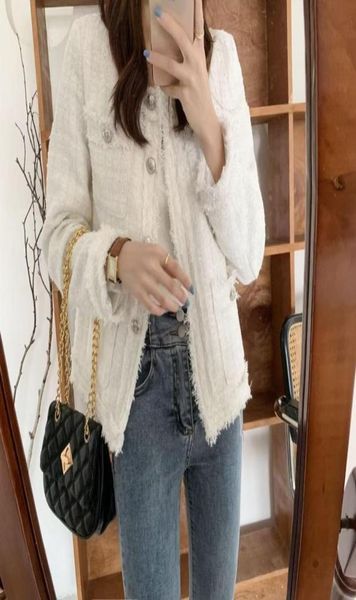 

women039s jackets 2021 fashion tweed female tassel coat women spring woolen jacket autumn outerwear coats jean5584817, Black;brown