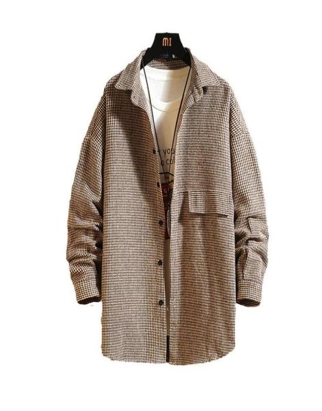 

men039s jackets houndstooth print overcoat without tee i8yq88153147409330, Black;brown
