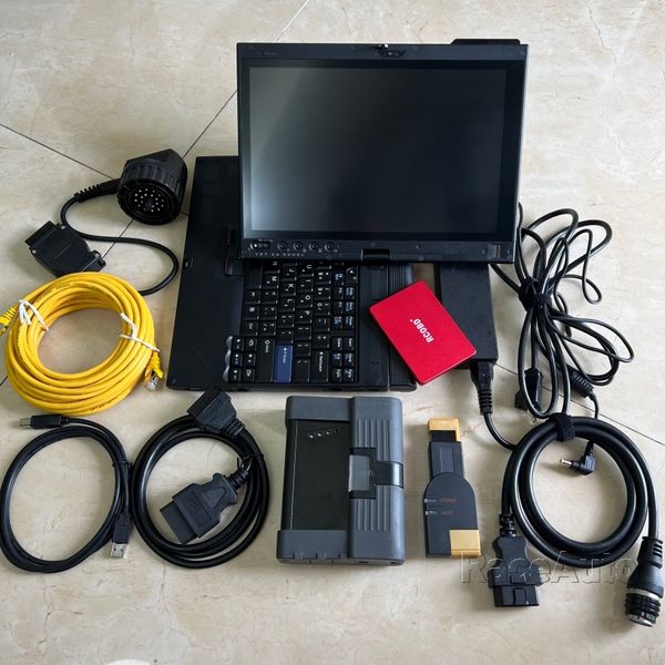 

for bmw icom repair diagnostic scanner tool software ssd 480gb lapruggedtablet x200t 4g touch screen cables full system windows10 ready to u