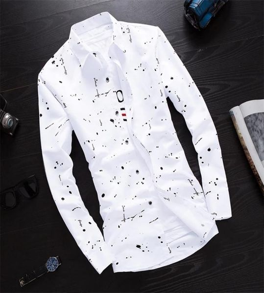 

man blouse whole autumn spring summer selling men039s fashion casual work shirts 2203012733142, White;black