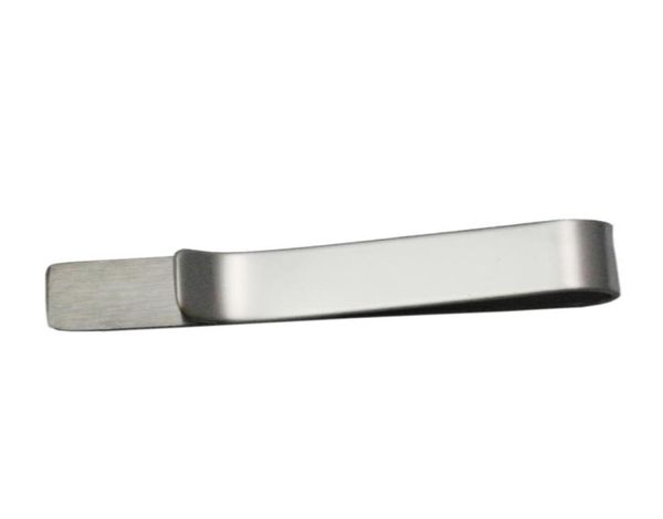 

beadsnice stainless steel skinny tie clip mens tie bar christmas gift for him matte finish and steel original color for choose who1888914, Silver