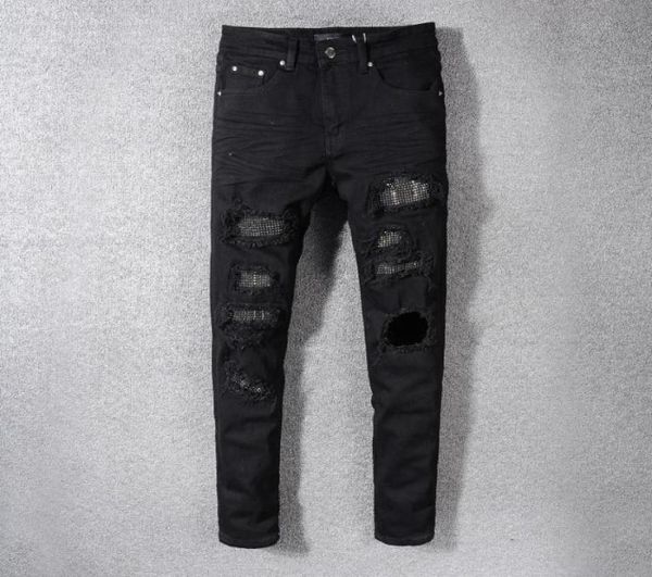 

new style mens designer jeans letter printed white denim pants fashion club clothing for male hip hop skinny jeans78208642345599, Blue