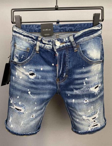 

italian european and american fashion men039s casual jean shorts highgrade washing pure hand grinding quality optimization 4421482, Blue