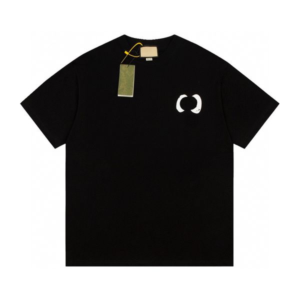

men's plus tees & polos round neck embroidered and printed polar style summer wear with street pure cotton t-shirts a004, Black