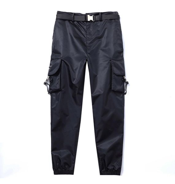 

luxury designer pants highquality pocket stitching design black cargo pants jogger mens sweatpants8849805