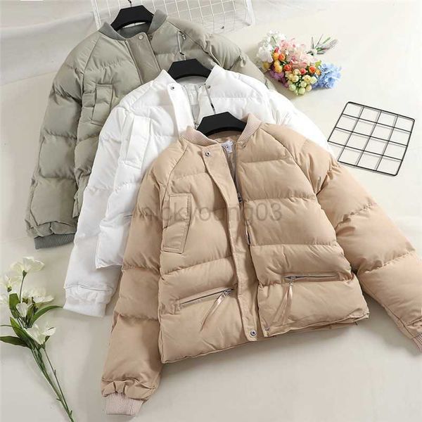 

women's down parkas 2018 casual loose women winter coat warm thicken cotton jacket parka female baseball coats short outerwear plus si, Black