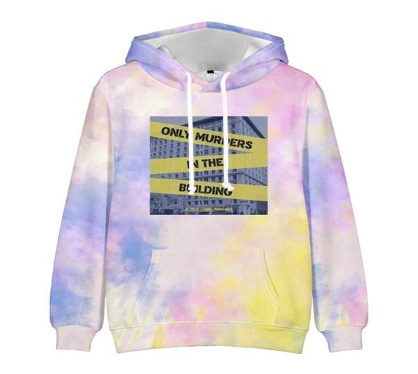 

only murders in the building merch hoodie sweatshirt casual tie dye crewneck2309133, Black