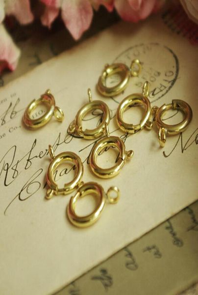

diy jewellery finding accessory for women making factory direct 6mm brass clasp spring ring buckle spring ring 10 gross 1440pcslo5827099, Silver