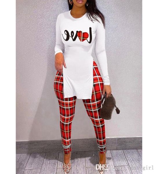 

designer women tracksuits valentine day and christmas gifts clothes two piece set new personalized letter printing leggings o3688795, Gray