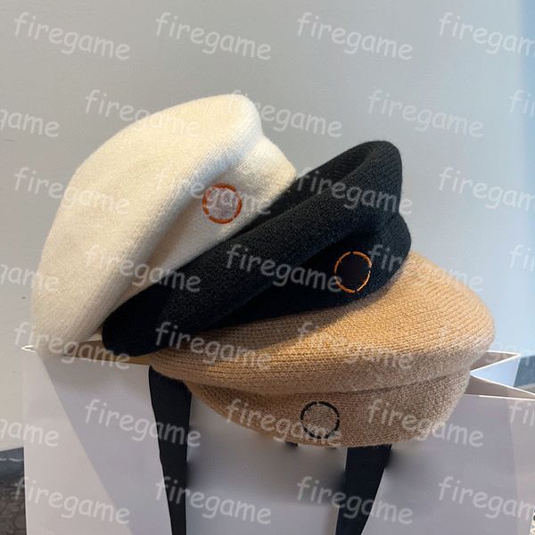 

designer winter beret women cap autumn cap lady outdoor travel thick warm vacation bonnet 3 colors caps, Blue;gray