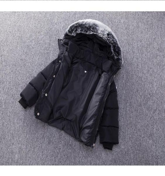 

retail 9 colors kids winter coats boys girls luxury designer thicken cottonpadded down coat infant baby girl jacket hooded jacket7490966, Blue;gray