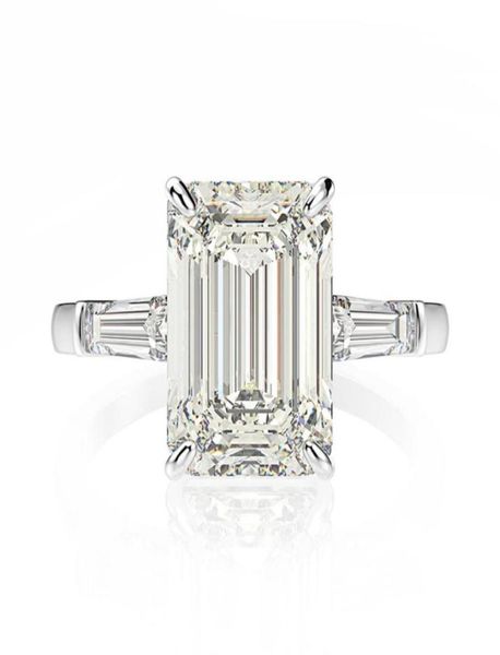 

oevas wedding band 7ct created moissanite diamond engagement ring solid 925 sterling silver fine jewelry ladies anniversary gift304471851, Slivery;golden