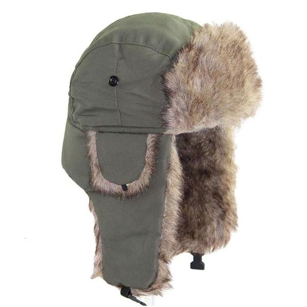 

trapper hats men warm trooper earflap winter flaps ski hat bomber 230818, Blue;gray