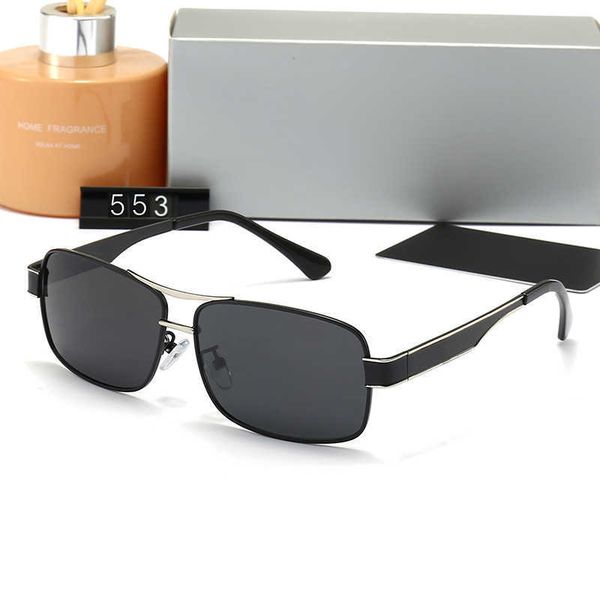 

new polarized sunglasses for men and women fashionable for travel drivers sunglasses box sunglasses driving glasses 553, White;black