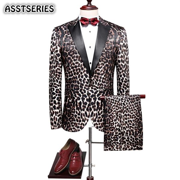 

elegant men suit fashion new leopard print groom tuxedo suit england style single breasted slim fit men suits for wedding2418, White;black