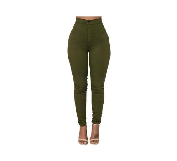 

fashion multicolor women skinny jeans high waist pencil stretch casual look elasticity women jeans clothing4304430, Blue
