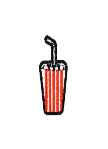 

10 pcs drinks embroidered patches for clothing iron on transfer applique patch for jeans diy sew on embroidery sticker6523528, Black