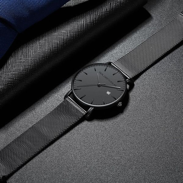 

goldenhour athletic style men's watch luxury brand sport quartz male watches calendar fashion men watch relogio masculino2226, Slivery;brown