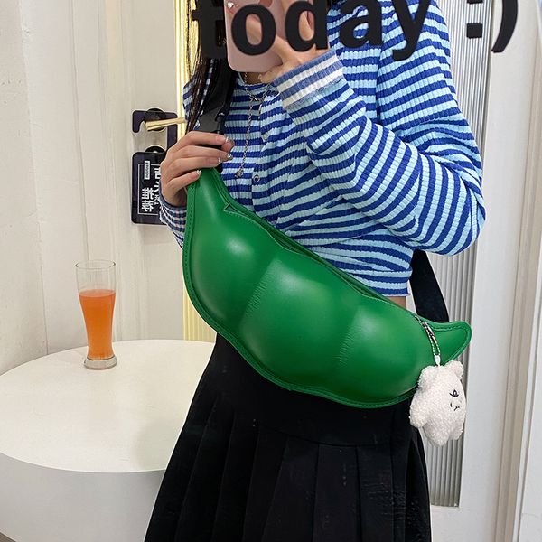 

waist bags luxury female belt bag funny edamame pack clutch fashion leather shoulder crossbody chest summer ladies 230821