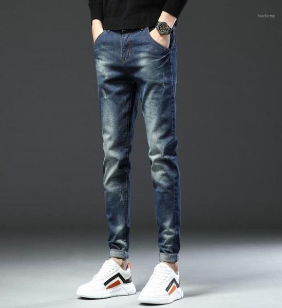 

men039s jeans 2022mens regular straight full lenght jean casual denim trousers5252757, Blue