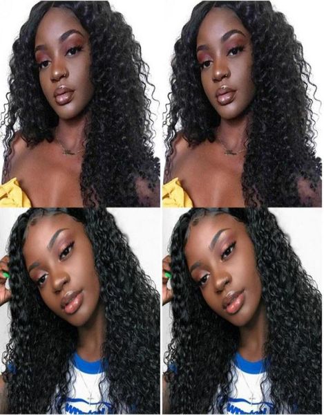 

fashion new hairstyle african ameri brazilian hair long kinky curly wig simulation human hair curly natural wig9521299, Black