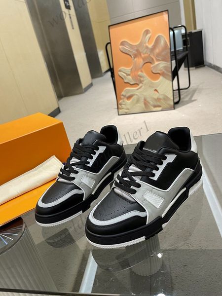 

casual shoes travel leather elastic sneaker fashion lady flat designer running trainers letters woman shoe platform men gym sneakers, Black