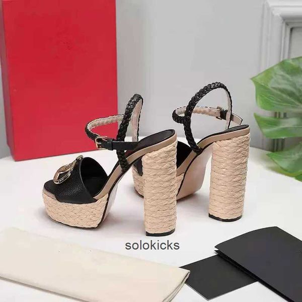 

straw valentinolies dress super pointed high dresses heel womens sandals wedding fashion leather hemp unique designer, Black