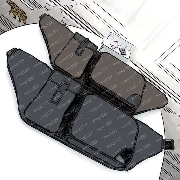 

2021 l 45 men's wallets 337 chest bag personality fanny packs are available in two classic colors208j