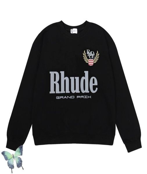 

2022 winter sweatshirts heavy fabric cotton terry loose hoody sweatshirt5356778, Black