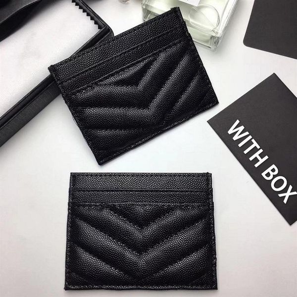 

new credit card holder luxury designer bag wallet classic casual cowhide caviar leather slim card bags for men and wo2508, Brown;gray
