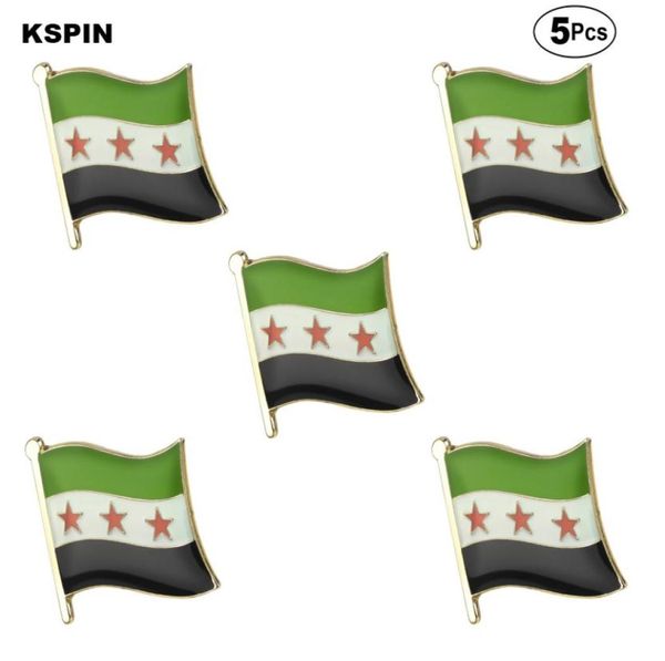 

syria three star brooches lapel pin flag badge brooch pins badges 5pcs a lot8511912, Black