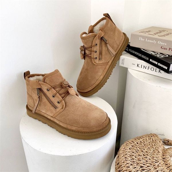 

men's boots australiadesigner boots boots ultra boot designer platform snow boots australia fur warm shoes real leather chestnut ankle, Black