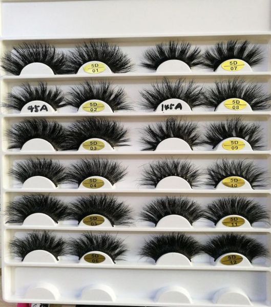 

25mm long 3d mink hair false eyelashes to make eyelash lengthening version by hand2229299