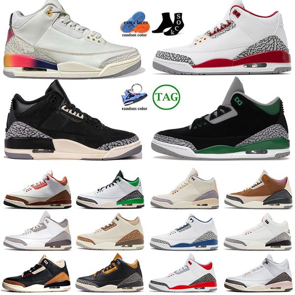 

basketball shoes 3s sneakers for mens womens jumpman oreo lucky green j balvin mars stone palomino dark mocha racer blue unc designer 3 spor
