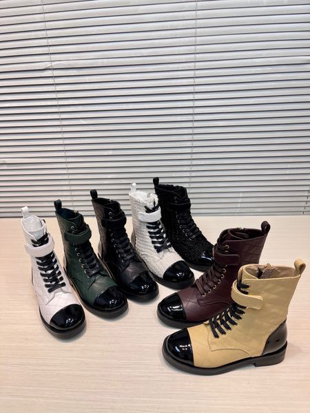 

fashion designer men's women's 2023 long boots short boots martin boots leather made in sizes 35-41 02, Black