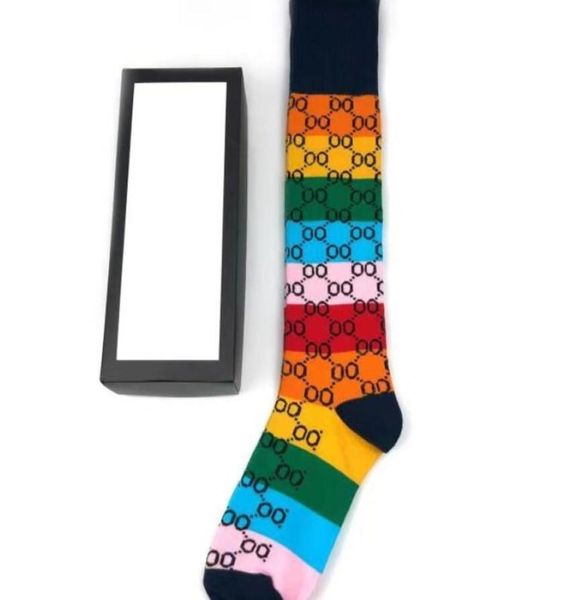 

xury stocking designer mens womens socks wool stockings senior streets comfortable knee leg sock with box9865299, Black