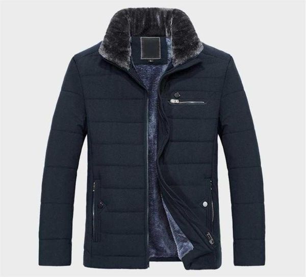 

men039s trench coats fur collar winter men039s warm coat thick fleece fashion solid long jackets mens brand clothing male ov4922760, Tan;black