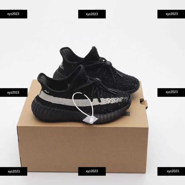 

23ss toddlers kids shoes boys children sneakers kid sneaker shoe toddler girls outdoor size 24-35 including shoe box, Black