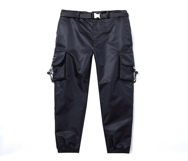 

luxury designer pants highquality pocket stitching design black cargo pants jogger mens sweatpants1665385