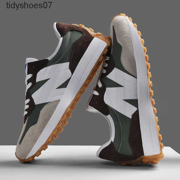 

2023 new summer running shoes cool run nb versatile 327 sports shoes men's and women's forrest gump shoes, Black