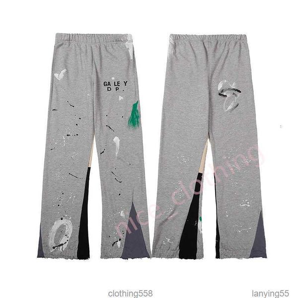 

men's pants mens designer galleries depts sweatpants letter print womens couple loose versatile casual straight vintage trousers{catego, Black