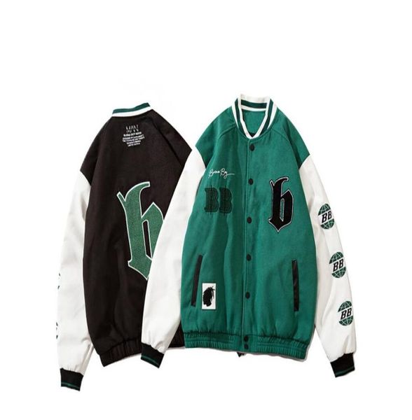 

american street fashion brand retro autumn baseball suit men039s and women039s high street embroidery loose jackets3491438, Black;brown