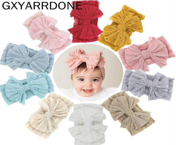 

2020 baby headband baby girl headbands for girls ruffle messy bows hair accessories opaska dla dziewczynki26215596995, Slivery;white