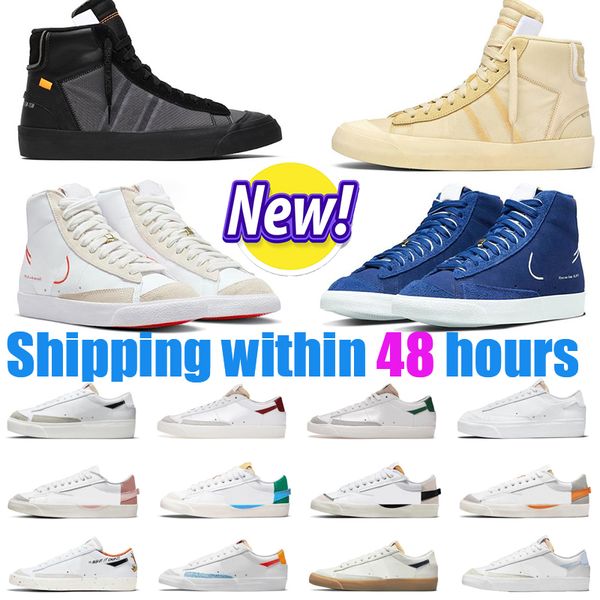 

trainers blazer mid 77 high casual shoes mens women low blazers og vintage jumbo black white blue red indigo pine green arctic punch sail gu